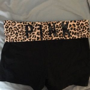 PINK yoga shorts